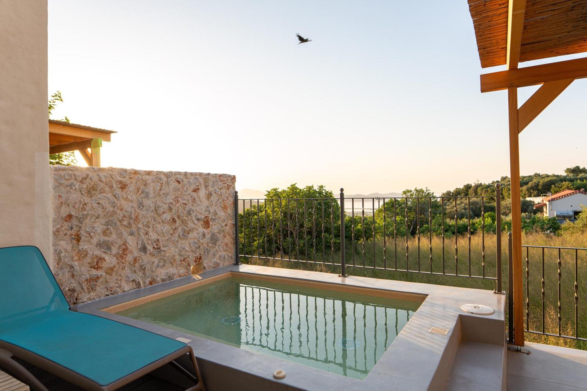 Villa Rosa - Luxury Villas With Panoramic Views Lagoudi Zia Eksteriør billede