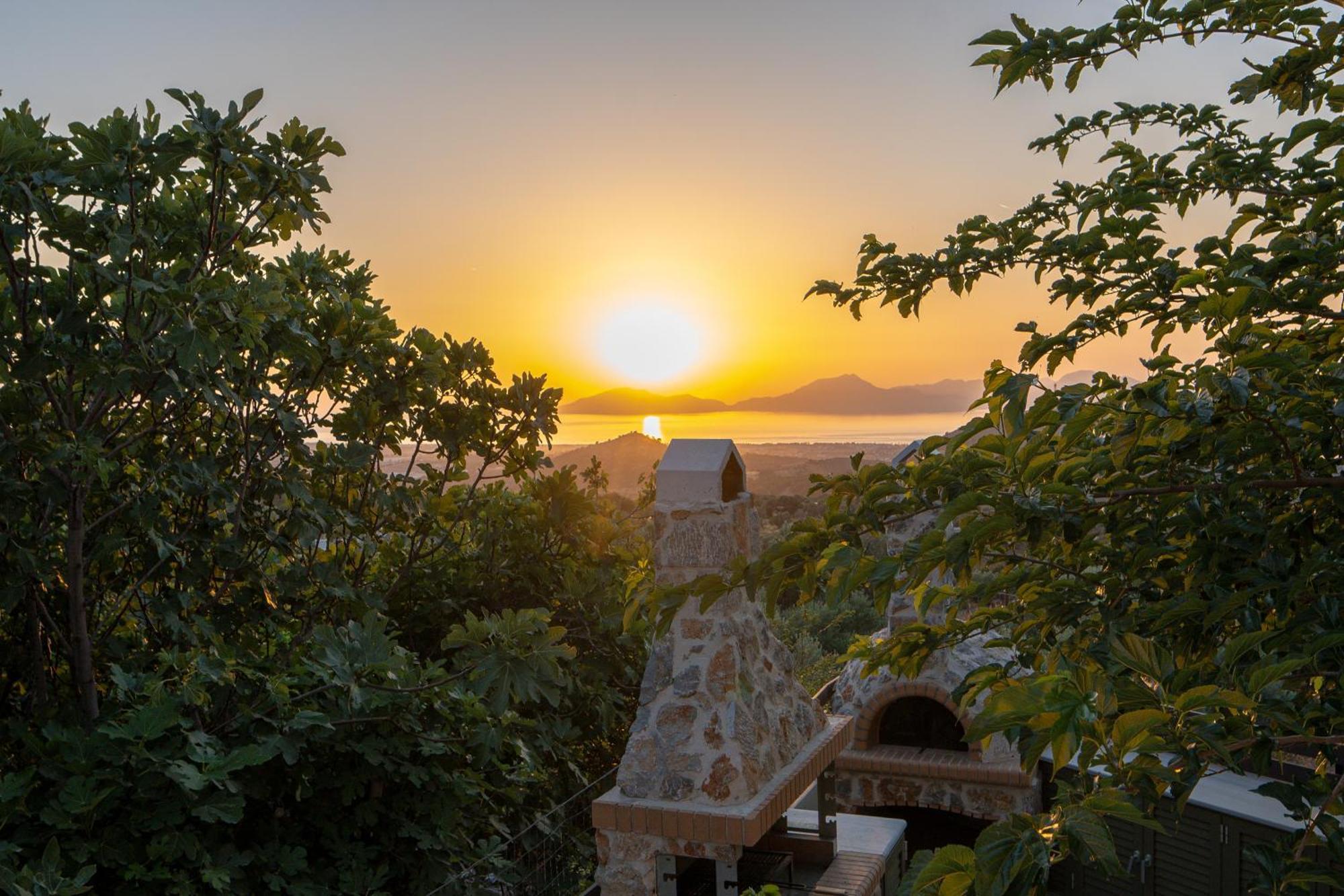 Villa Rosa - Luxury Villas With Panoramic Views Lagoudi Zia Eksteriør billede