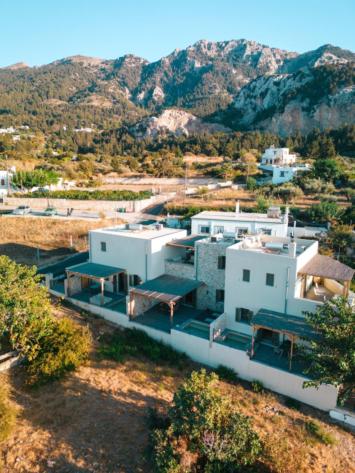 Villa Rosa - Luxury Villas With Panoramic Views Lagoudi Zia Eksteriør billede